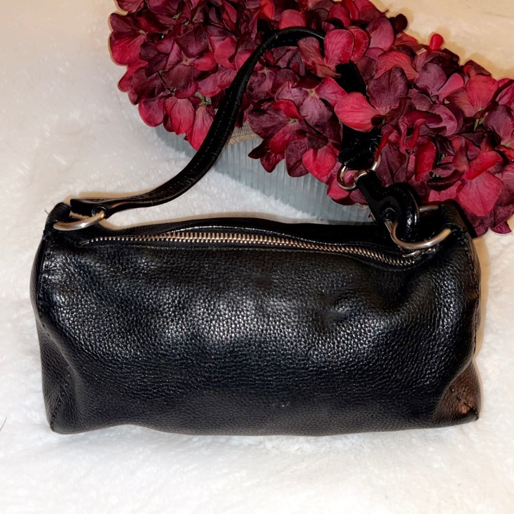 PRADA Authentic Black Leather Shoulder Bag - Picture 7 of 16